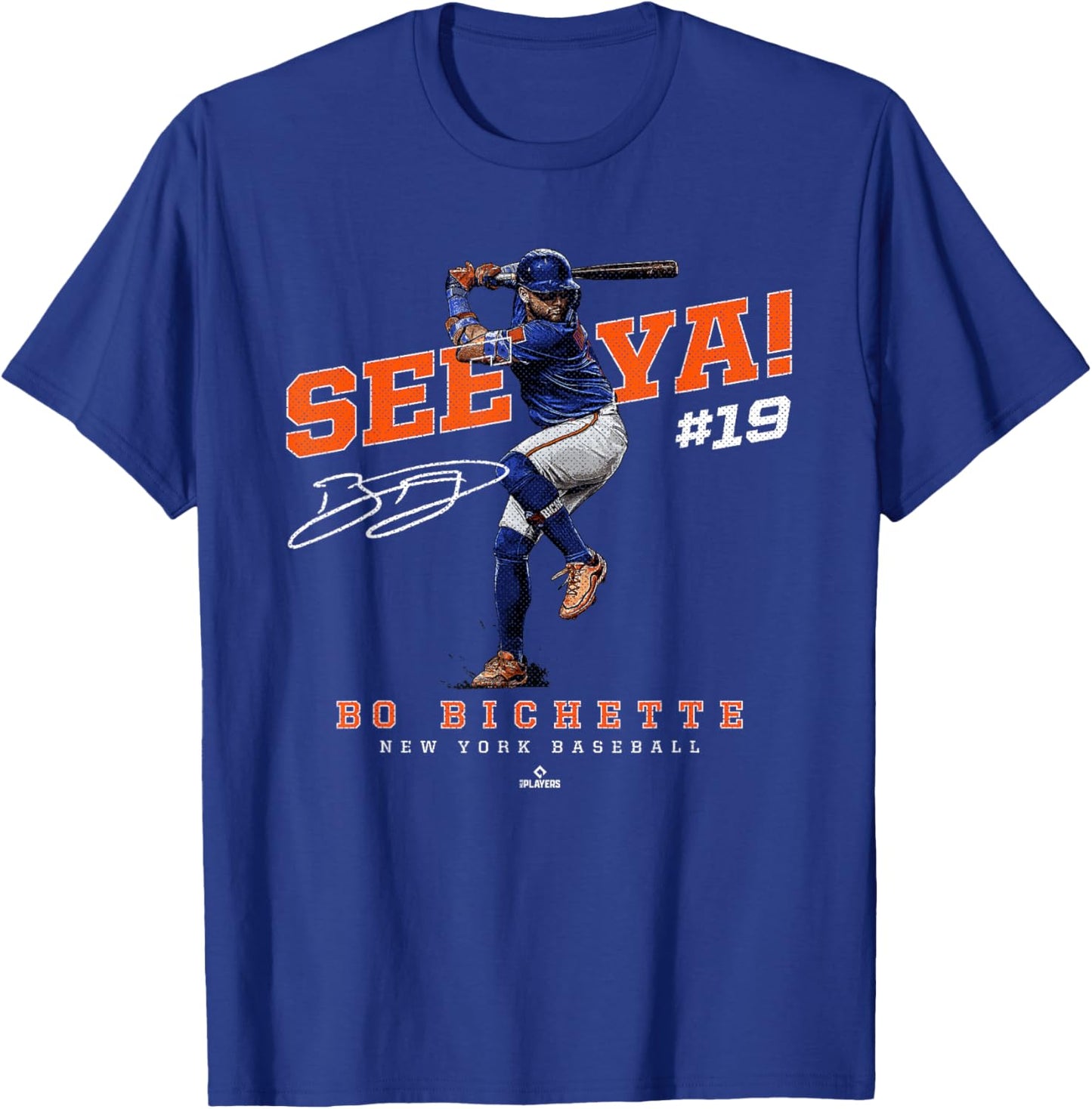 See Ya! Bo Bichette New York Baseball MLBPA T-Shirt - T-Shirt | Royal