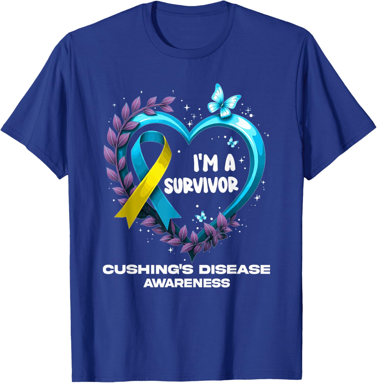 I'm A Survivor Cushing's Disease Awareness T-Shirt - T-Shirt | Royal