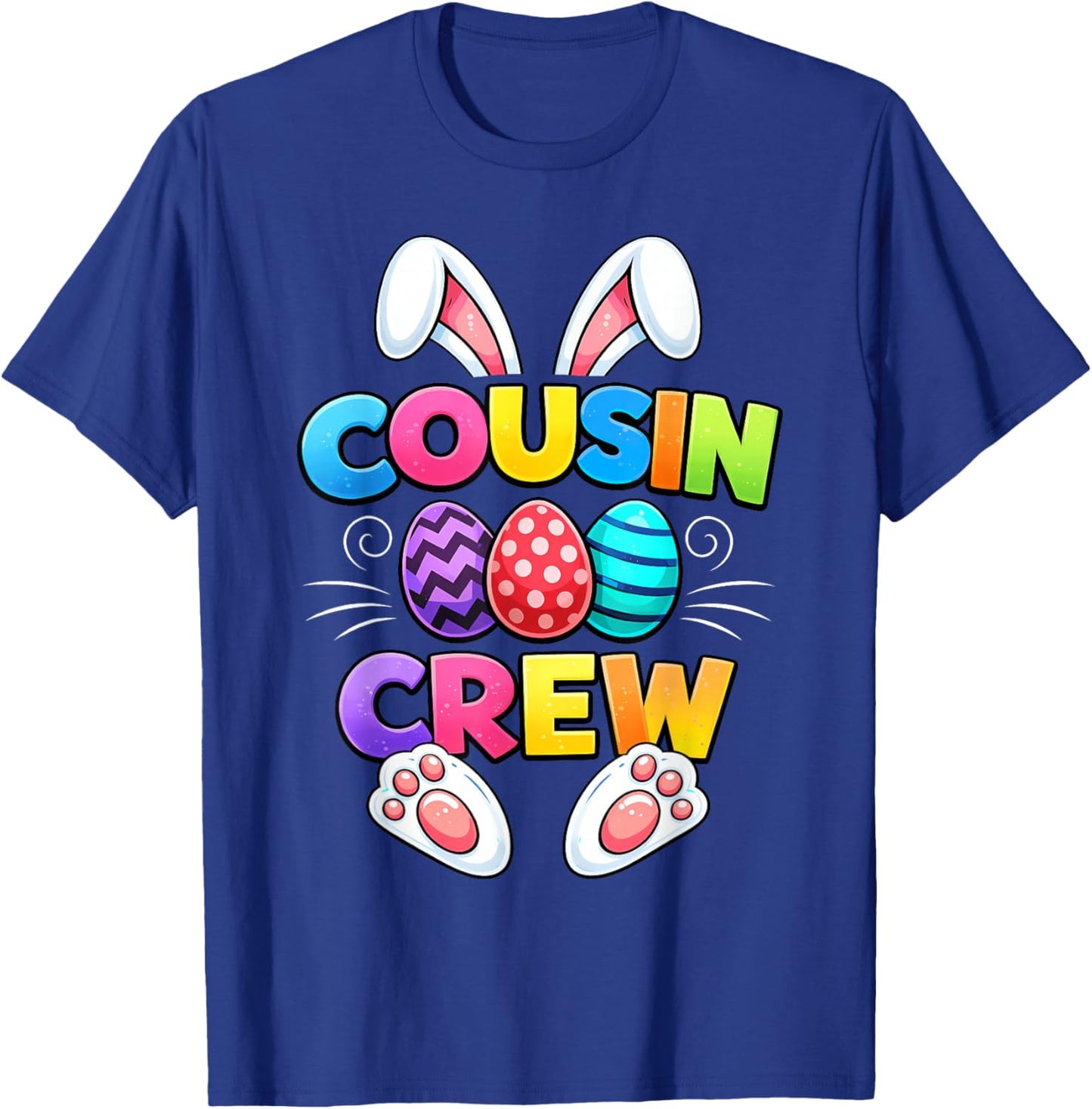 Cute Bunny Cousin Crew Matching Easter Kids Boy Girl Toddler T-Shirt - T-Shirt | Royal