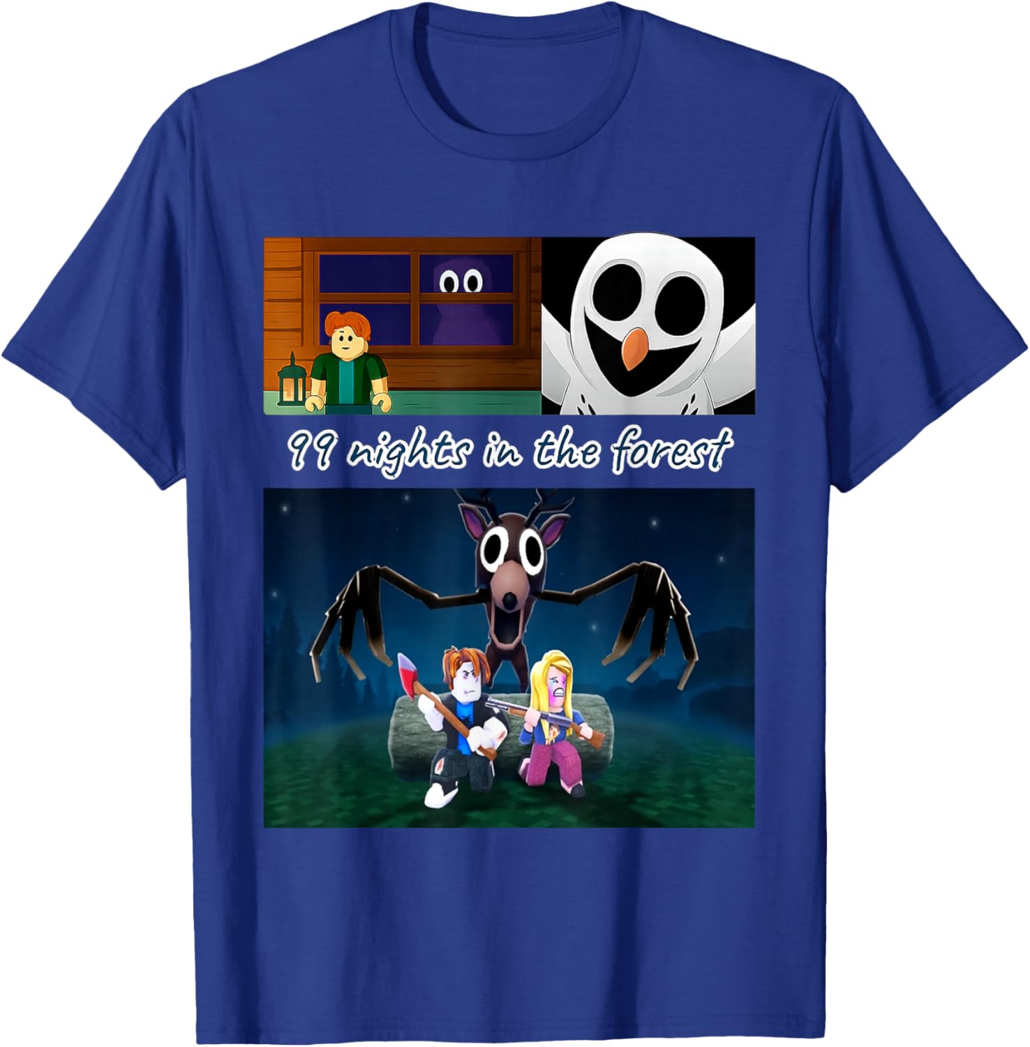 99 Nights in The Forest Birthday Costume for Boys Girls Teen T-Shirt - T-Shirt | Royal