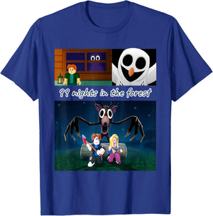 99 Nights in The Forest Birthday Costume for Boys Girls Teen T-Shirt - T-Shirt | Royal