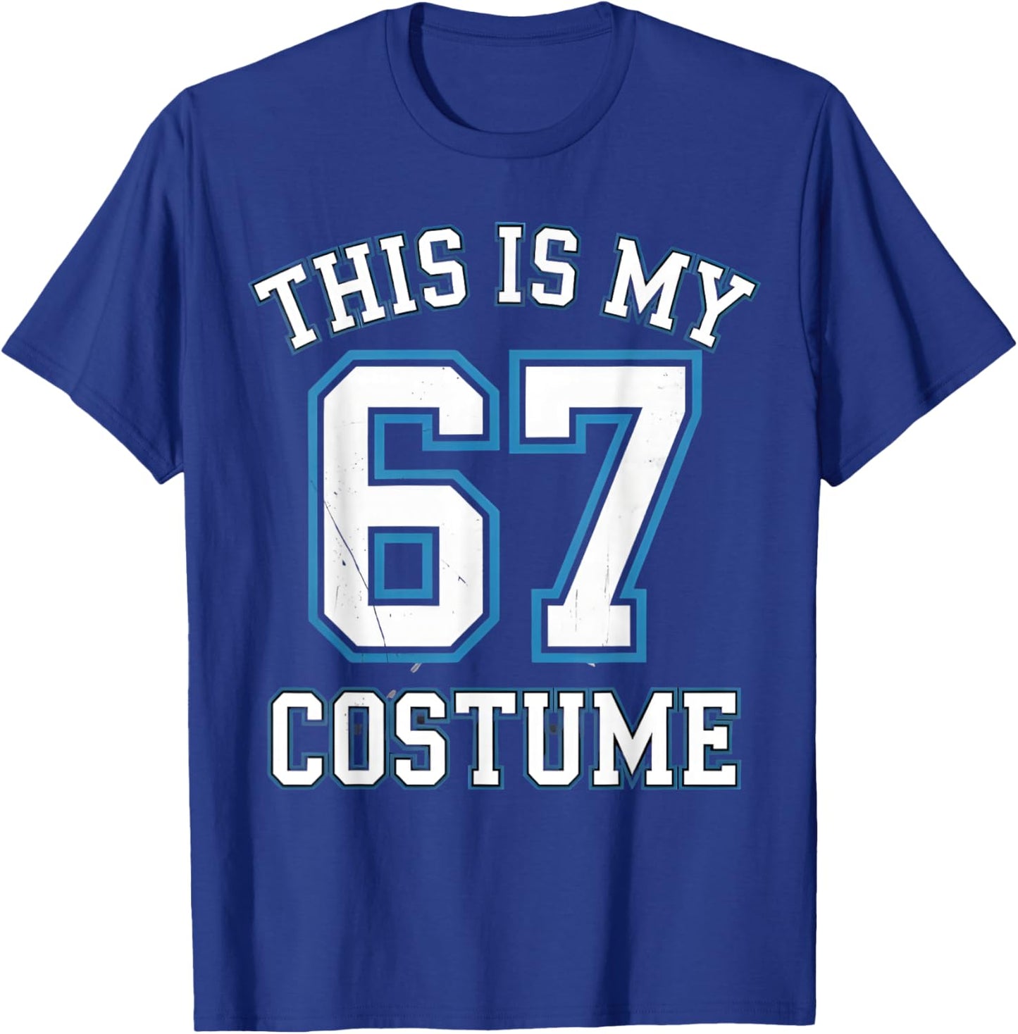 This is My 67 Costume Lazy Brainrot Meme Boys Kids T-Shirt - T-Shirt | Royal