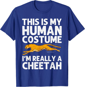 Cool Cheetah Art Women Kid Zoo Animal Safari Cheetah T-Shirt - T-Shirt | Royal