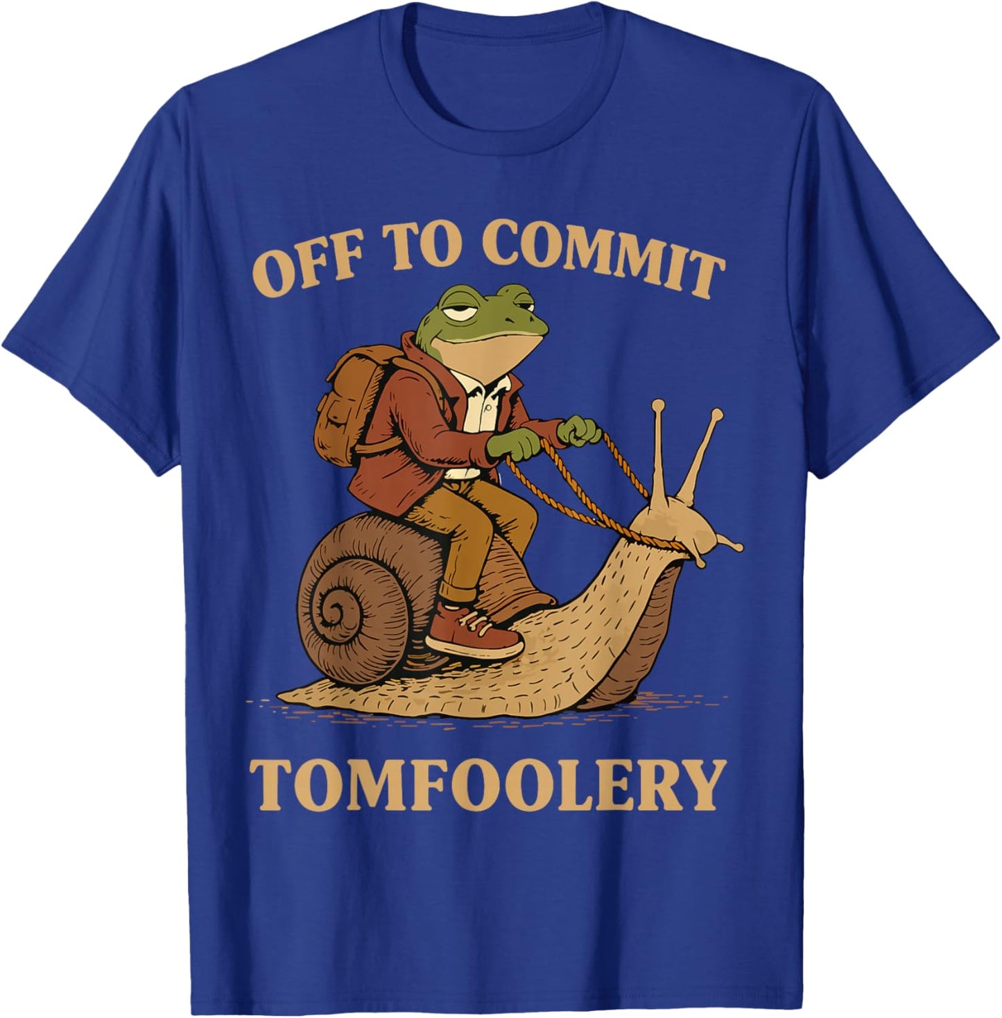Sarcasm Frog Wizard Off to Cause A Tomfoolery Meme Frog T-Shirt - T-Shirt | Royal