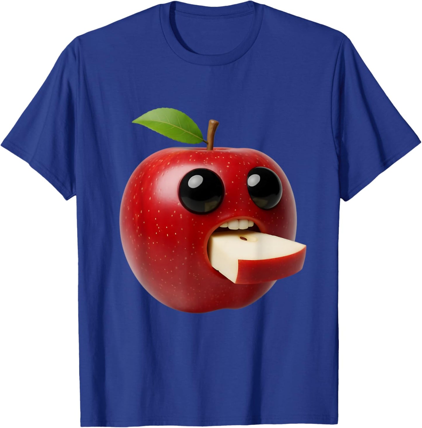 Niche Fruits Funny Apple Meme Brainrot Surreal T-Shirt - T-Shirt | Royal