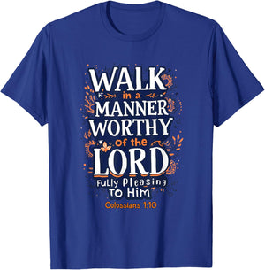 Colossians 1:10 T-Shirt - T-Shirt | Royal