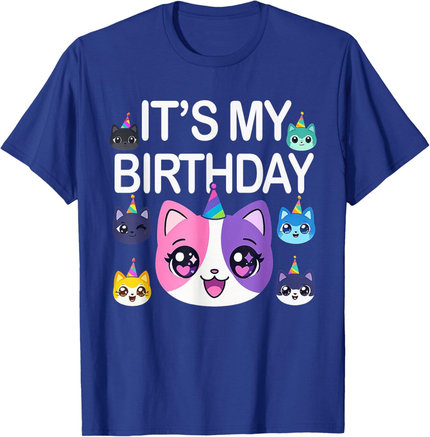 Meemeow Cats Plush Squishy Pink Birthday Design T-Shirt - T-Shirt | Royal