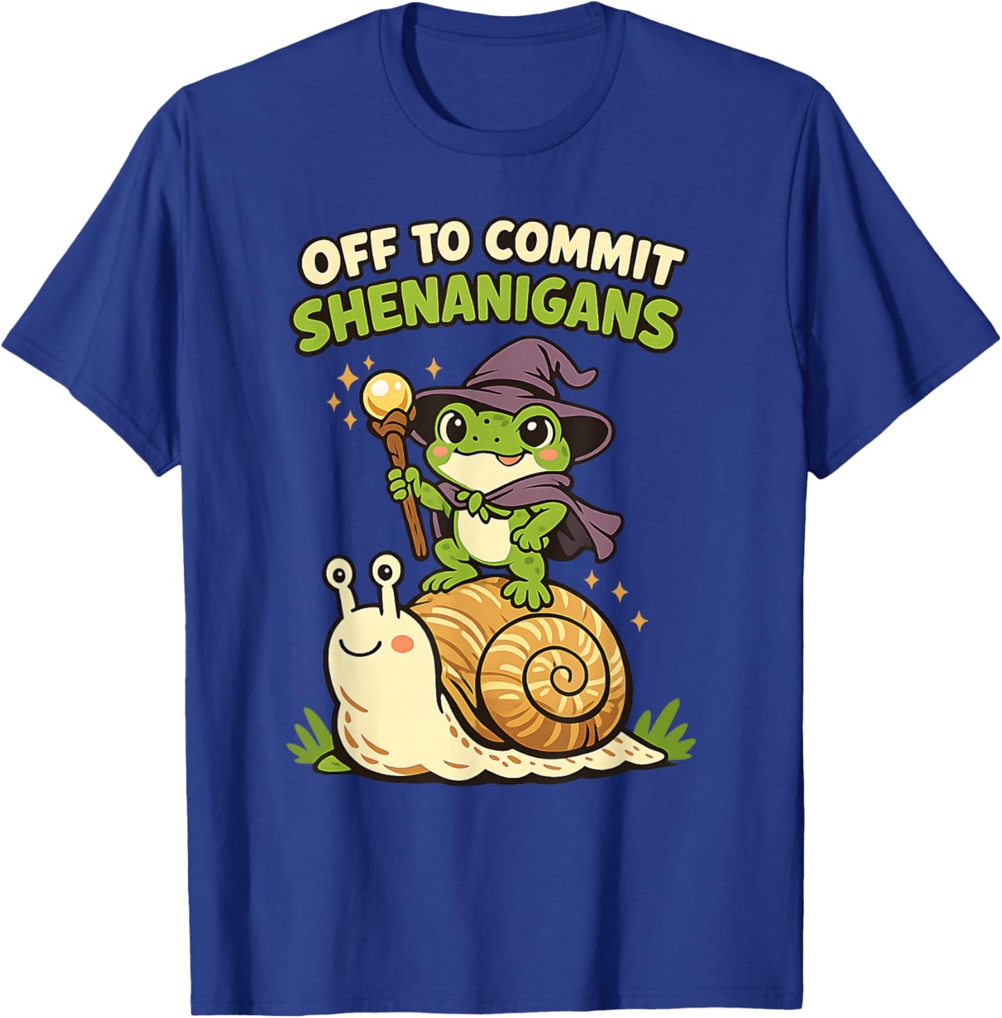 Off to Commit Shenanigans Funny Dark Fantasy Frog Kids Meme T-Shirt - T-Shirt | Royal