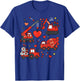 Kids Valentines Day Construction Trucks Funny BoysToddler T-Shirt - T-Shirt | Royal