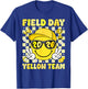 Field Day 2026 Yellow Team Smile Face Sports School Boy Kids T-Shirt - T-Shirt | Royal