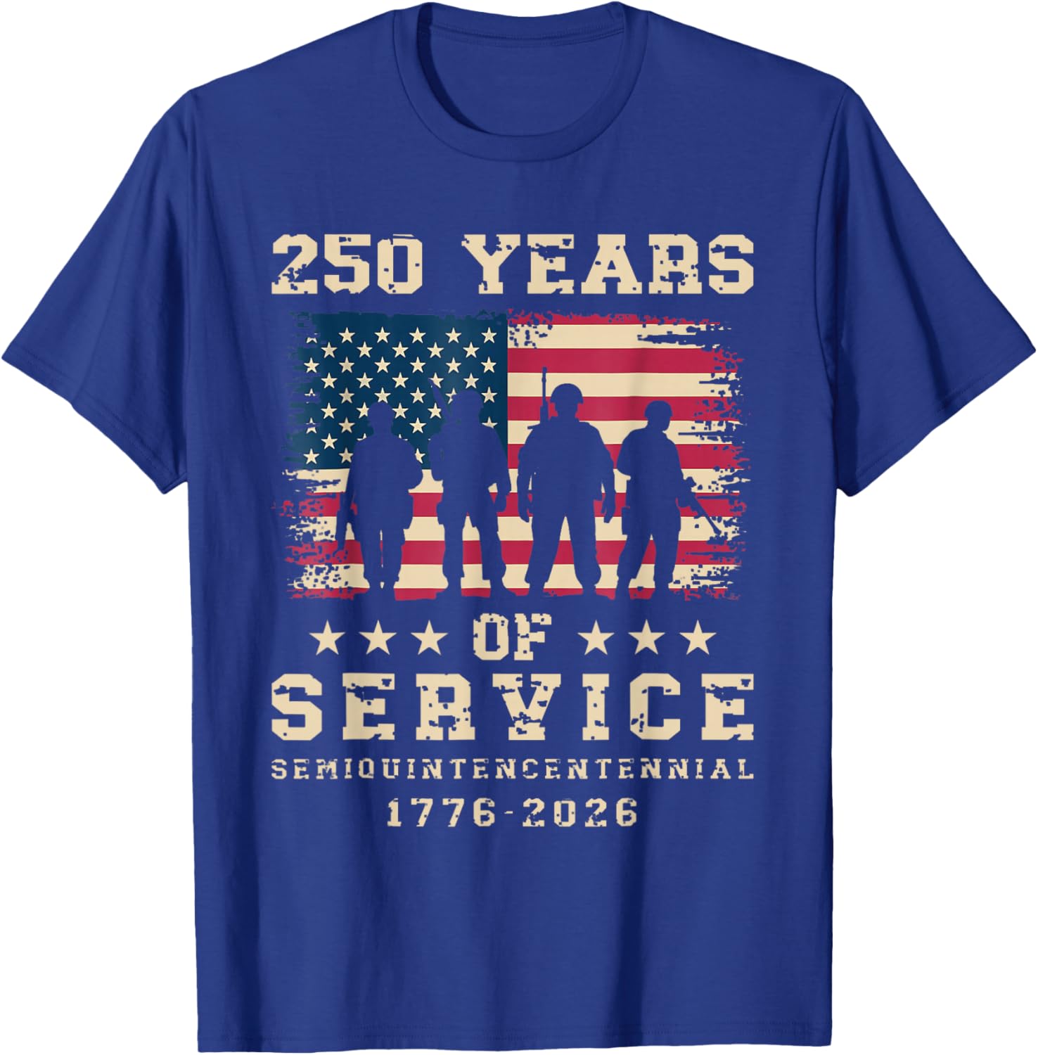 250 Years July 4th 2026 Independence Day 250th Anniversary T-Shirt - T-Shirt | Royal