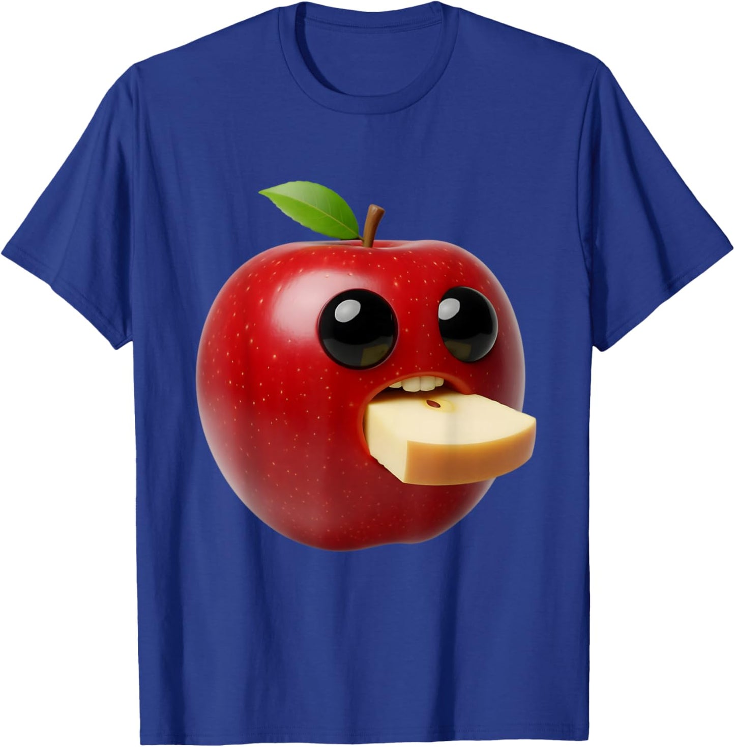 Niche Fruits Funny Apple Meme Brainrot Surreal T-Shirt - T-Shirt | Royal