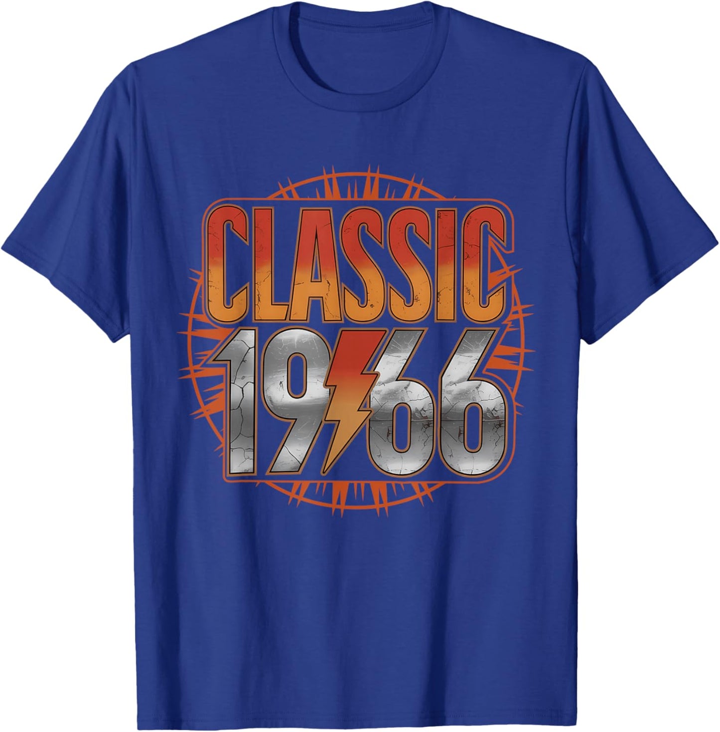 Classic 1966 for 60 Years Old Men Women 60th Birthday Rock T-Shirt - T-Shirt | Royal