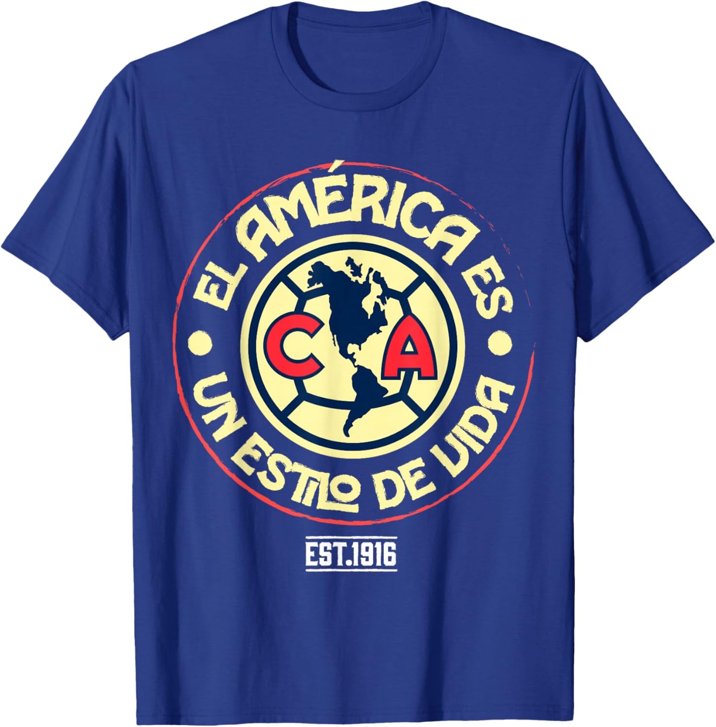 Club America — Soccer is a Way of Life T-Shirt - T-Shirt | Royal