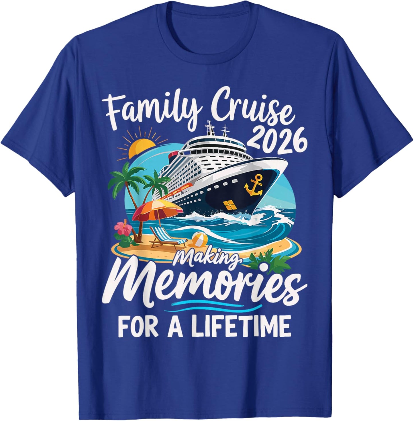 Family Cruise 2026 Family Matching Cruise Vacation Party T-Shirt - T-Shirt | Royal
