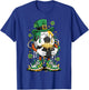 St Patrick Day Lucky Soccer Irish Shamrock Sport Drip T-Shirt - T-Shirt | Royal