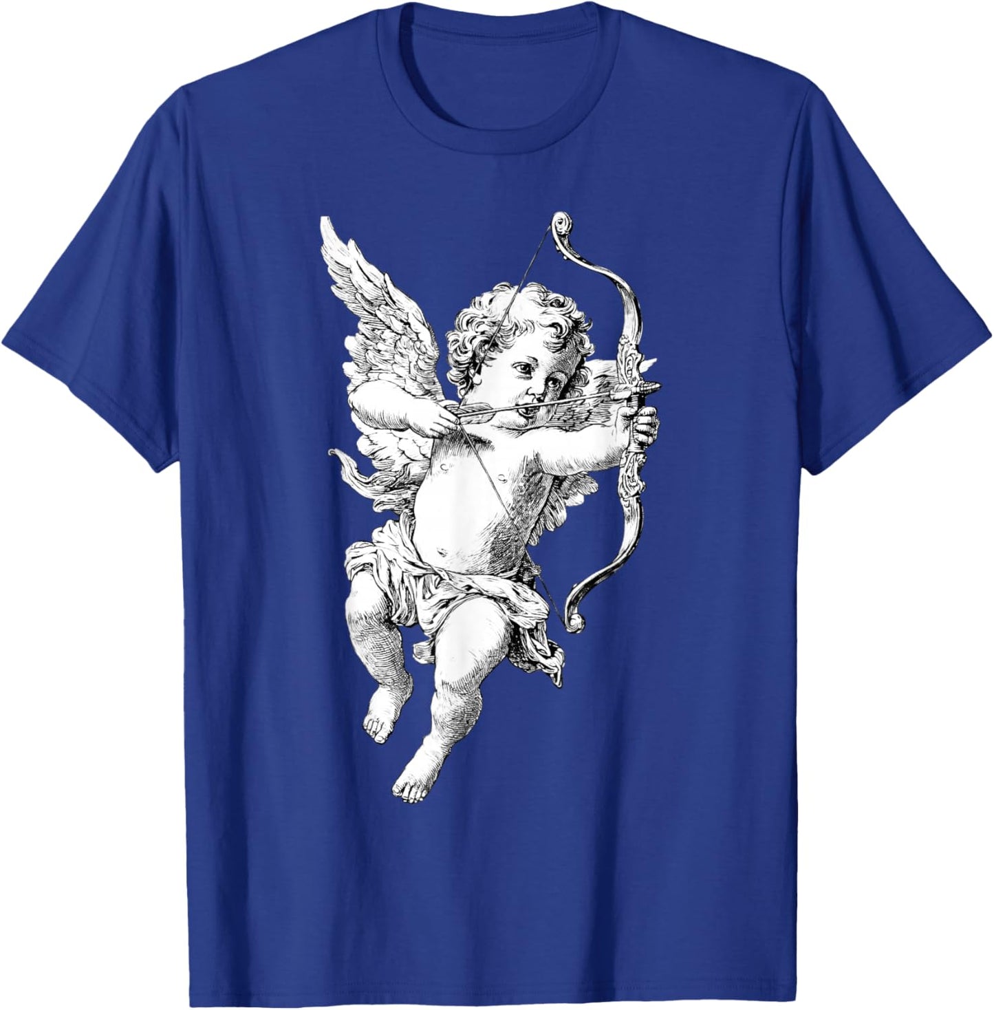 Retro Cherub Angel Cupid Vintage Aesthetic Valentine Day T-Shirt - T-Shirt | Royal
