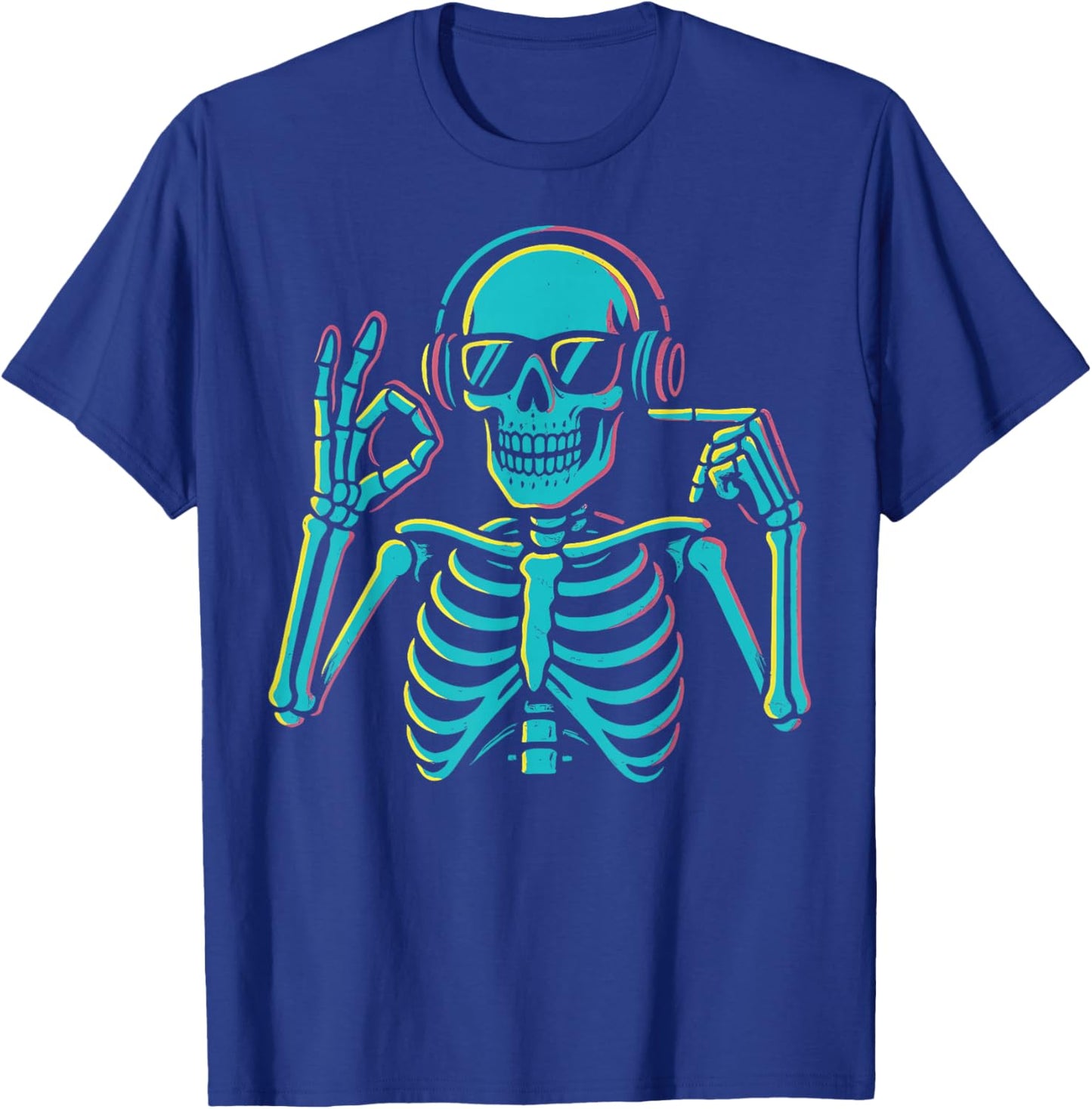 67 Skeleton Funny Six Seven Gen Alpha Halloween Meme T-Shirt - T-Shirt | Royal