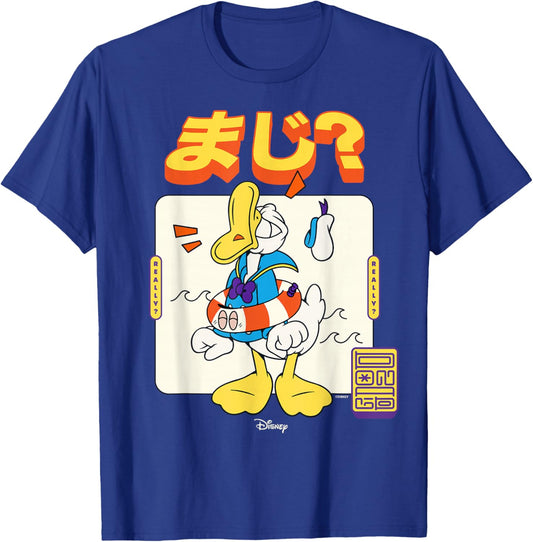Disney Mickey and Friends Donald Japanese Pop Art 90s T-Shirt - T-Shirt | Royal