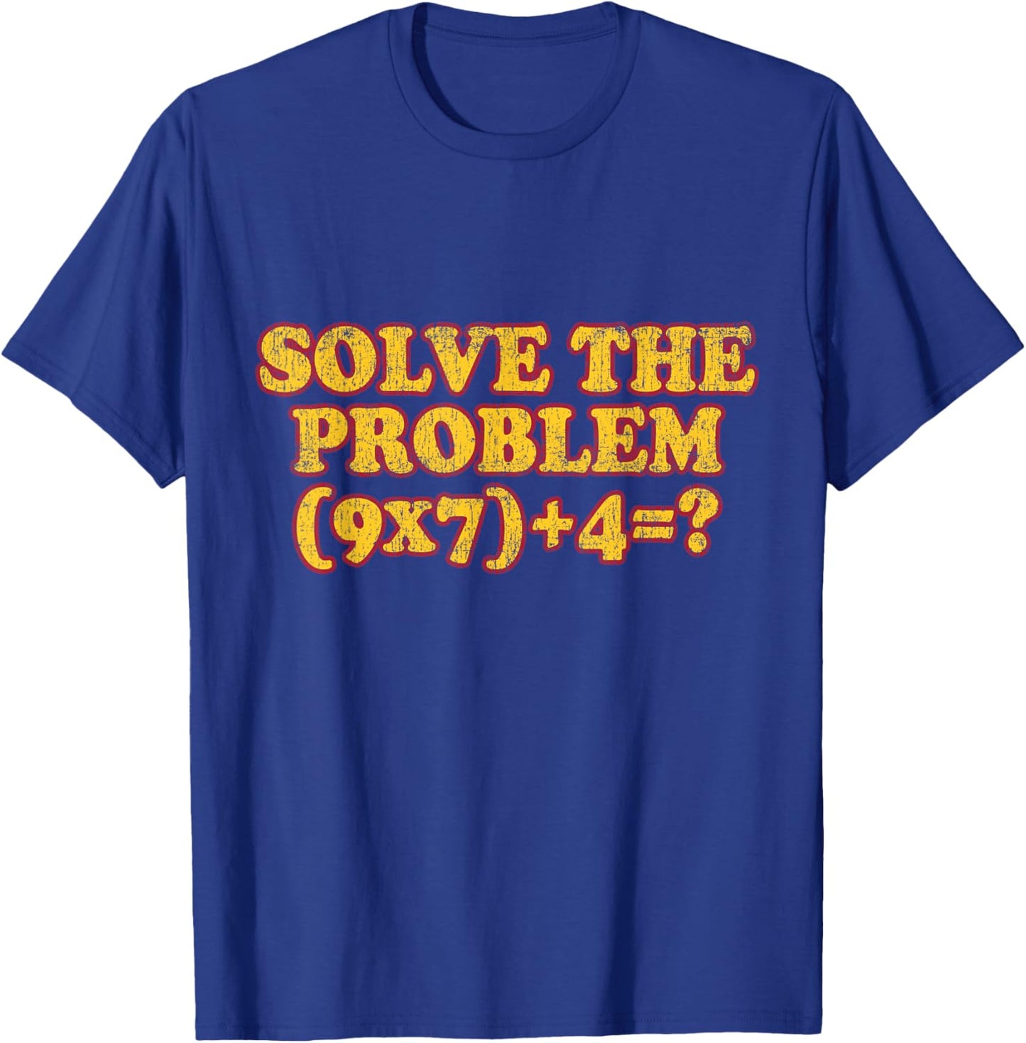 Solve The Problem 67 Meme PEMDAS Math Teacher Brainrot Joke T-Shirt - T-Shirt | Royal