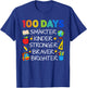 Happy 100 Days of School Boys Girls Kids 100th Day of School T-Shirt - T-Shirt | Royal