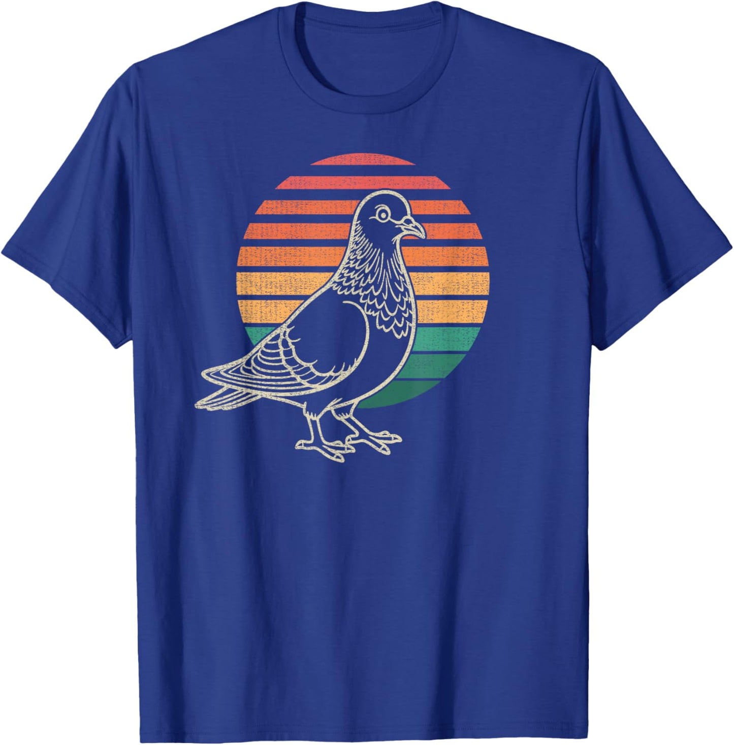 Pigeon Lover Bird Animal Retro 70s T-Shirt - T-Shirt | Royal
