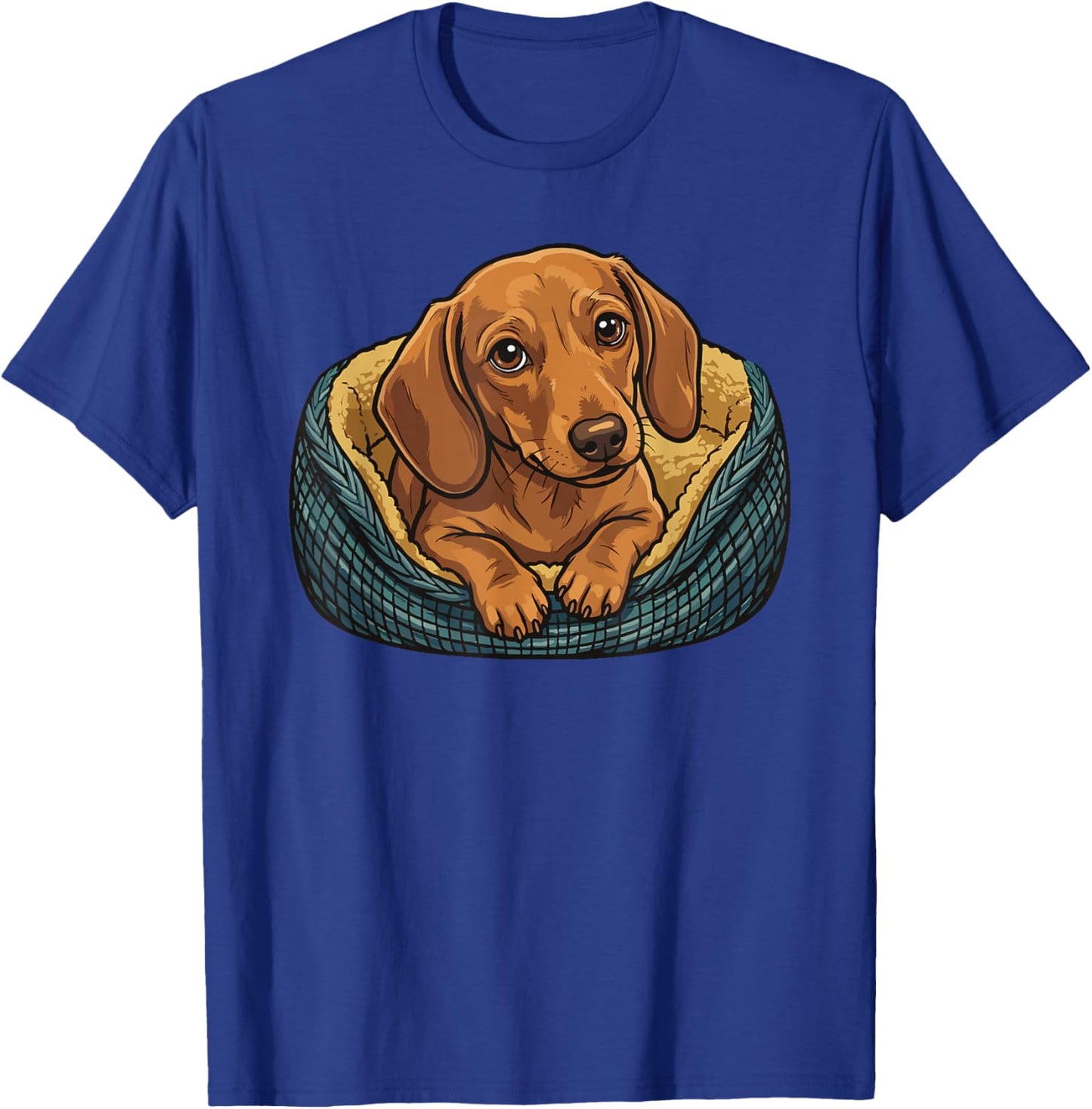 Retro Dachshund Dog Mom Dog Dad Funny Dachshund T-Shirt - T-Shirt | Royal