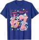 7th Birthday Girl I was 6 Now I'm 7 Year Old Pearls Girls T-Shirt - T-Shirt | Royal