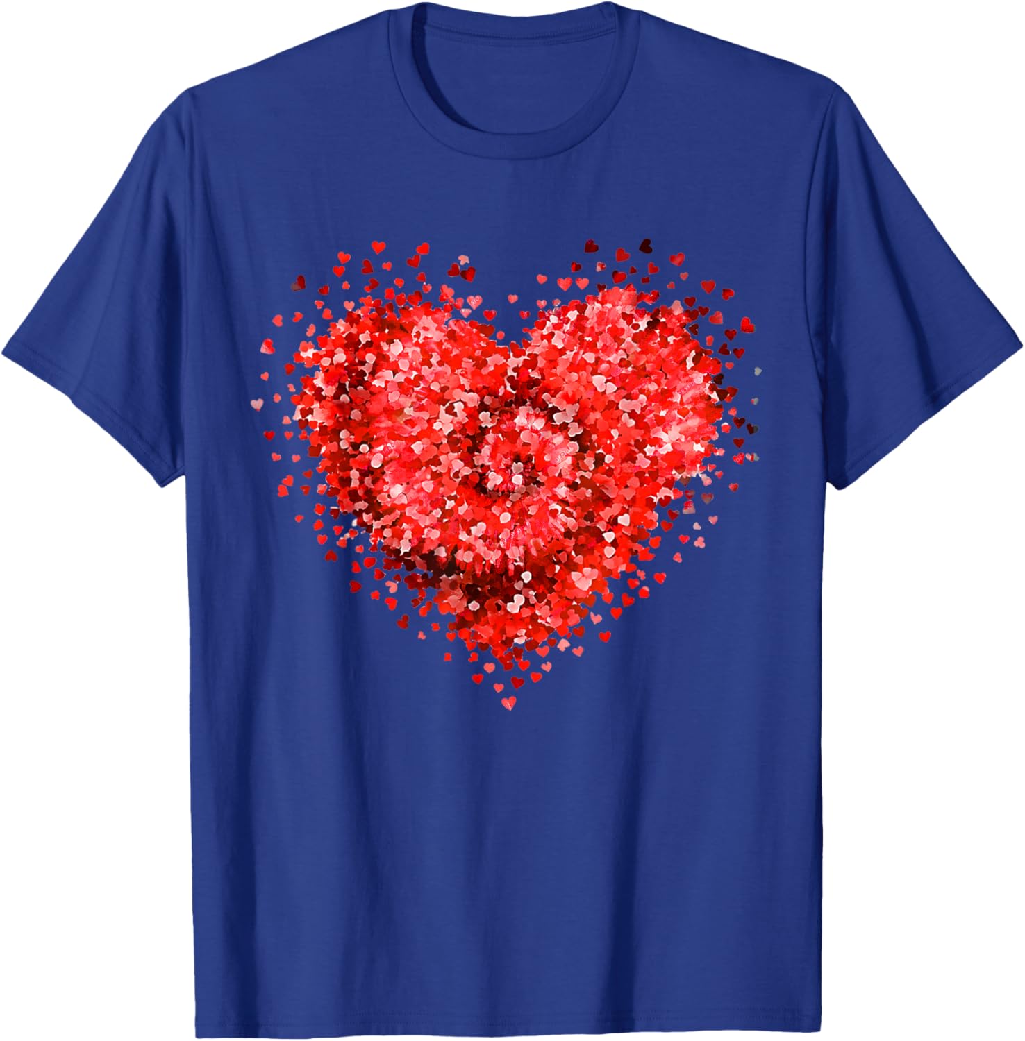 Tie Dye Heart Valentines Day Shirts for Girls Women Kids T-Shirt - T-Shirt | Royal