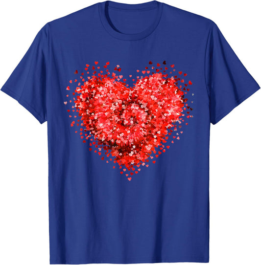 Tie Dye Heart Valentines Day Shirts for Girls Women Kids T-Shirt - T-Shirt | Royal