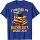 Bachelor's Degree Survived My Bachelor's 2026 Bachelor's T-Shirt - T-Shirt | Royal