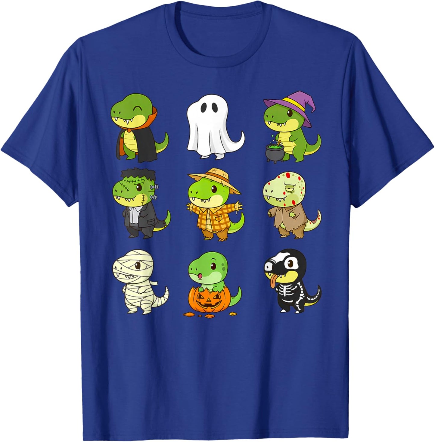 Cute T-Rex Spooky Halloween Costume Tyrannosaurus Dinosaur T-Shirt - T-Shirt | Royal