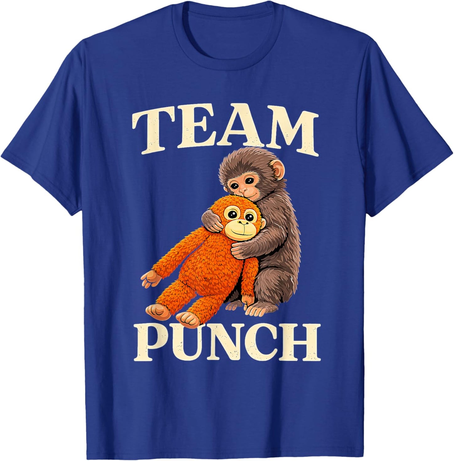 Retro Cute Monkey Punch Ultimately i Have to be Brave Viral T-Shirt - T-Shirt | Royal