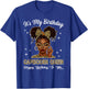 Capricorn Queen Black Girl Leopard Bow It's My Birthday T-Shirt - T-Shirt | Royal
