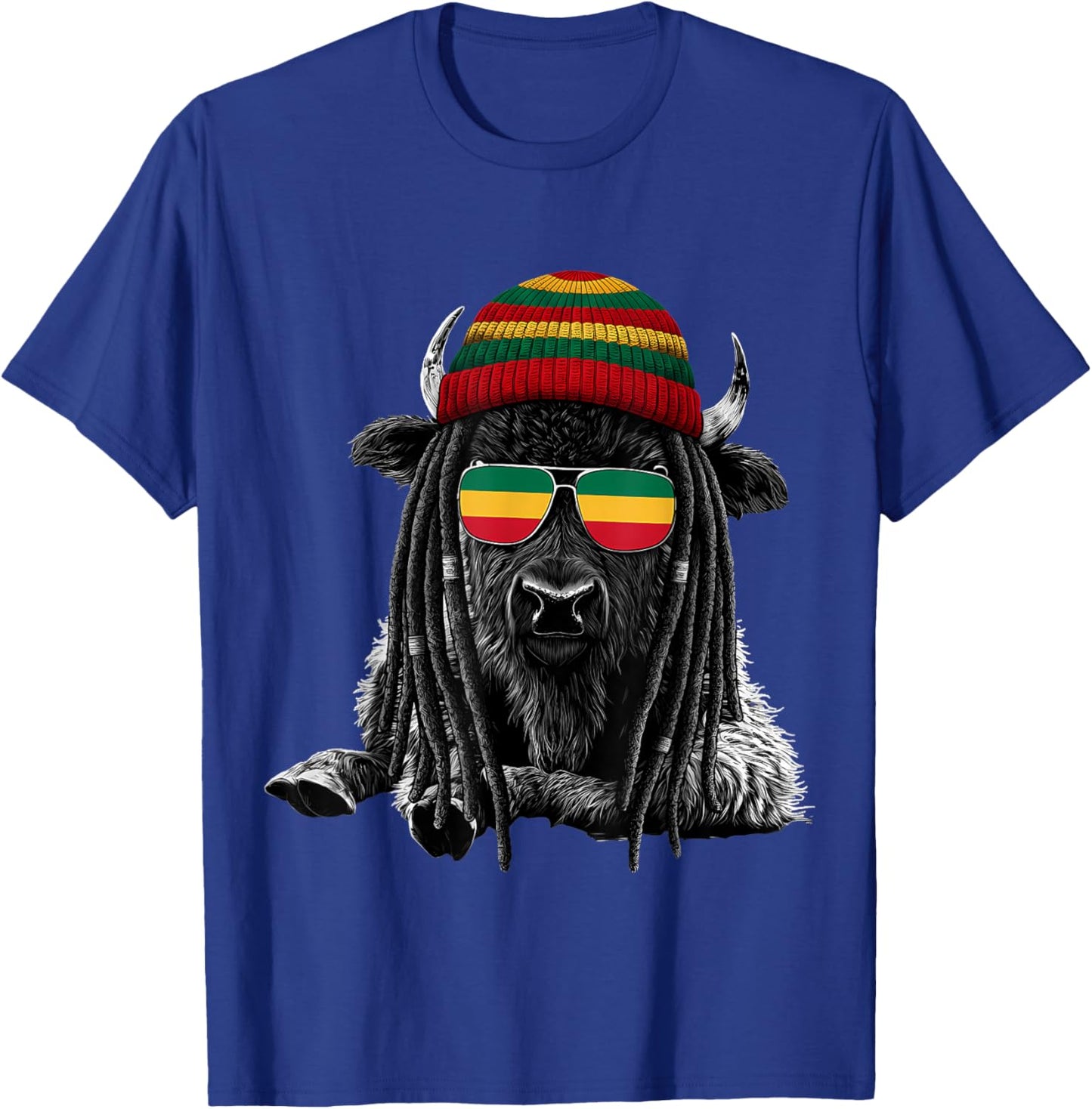 Rasta Reggae Music Rastafarian Roots Jamaican Rastafari T-Shirt - T-Shirt | Royal