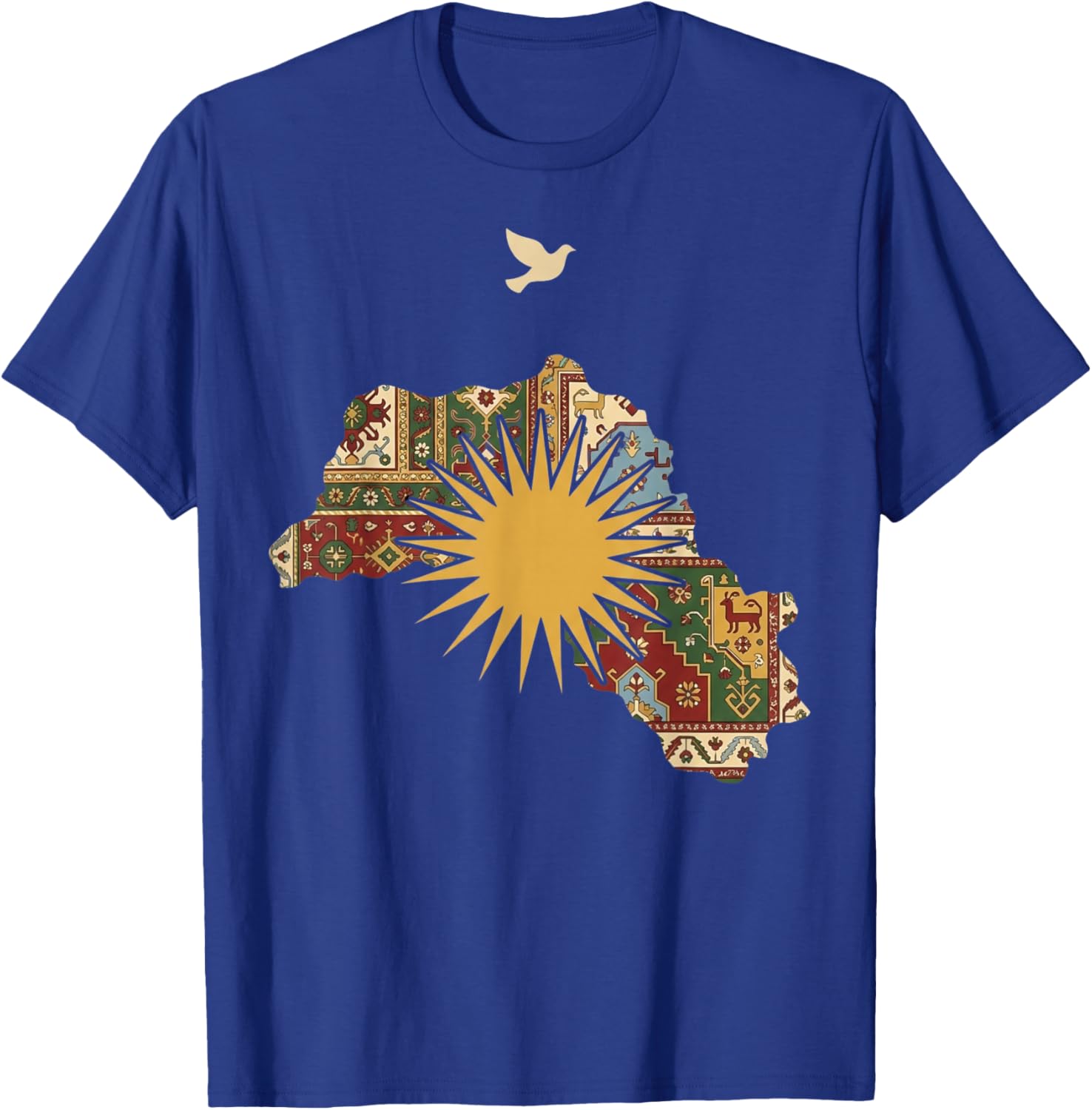 Kurdistan Map Flag Heritage Ethnic Pride Kurdish Culture T-Shirt - T-Shirt | Royal