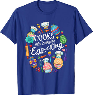 Cooks Make Everything Egg Citing T-Shirt - T-Shirt | Royal