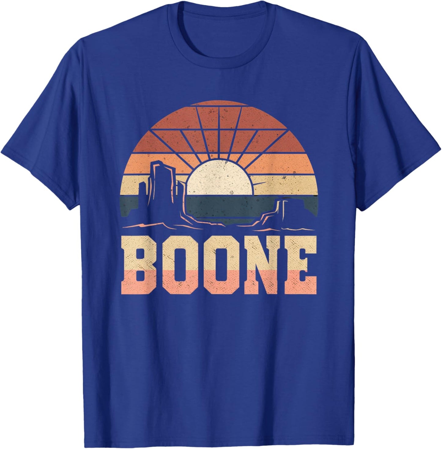 Boone Family Name I Love Boone 80's Vintage NC Retro T-Shirt - T-Shirt | Royal