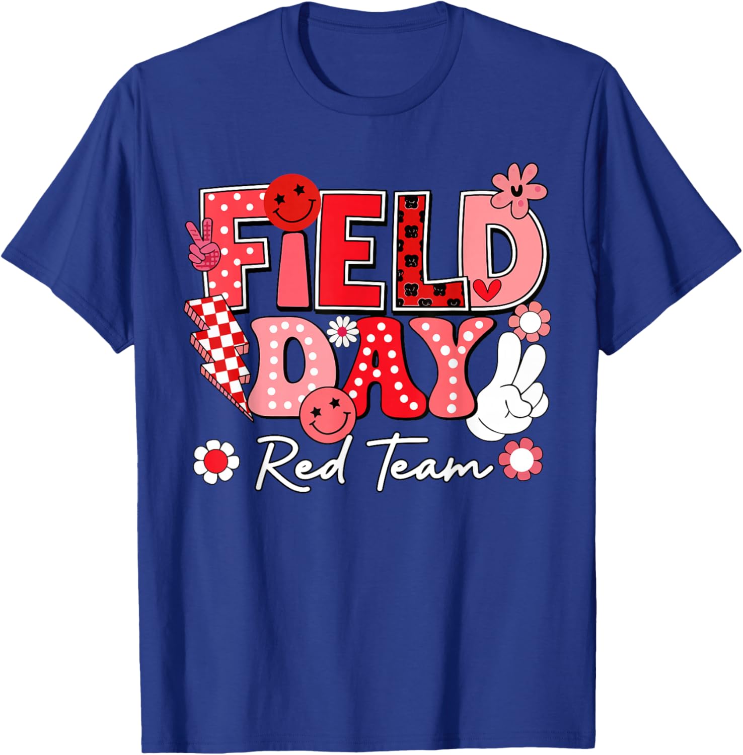Field Day Red Team Funny for Teacher Kids Field Day Games T-Shirt - T-Shirt | Royal