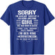 I'm Taken by Freaking Awesome Girl Born in March On Back T-Shirt - T-Shirt | Royal