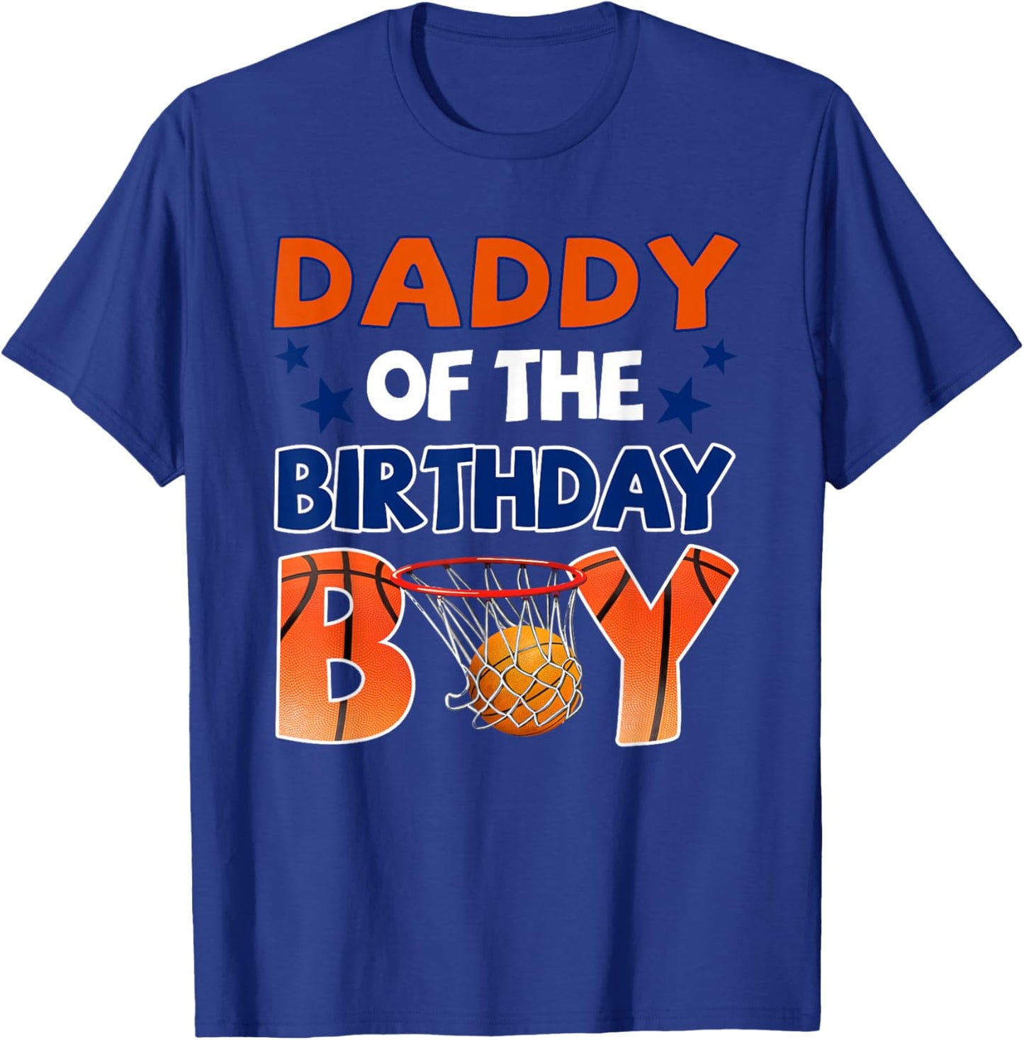 Basketball Daddy of The Birthday Boy Family Matching T-Shirt - T-Shirt | Royal