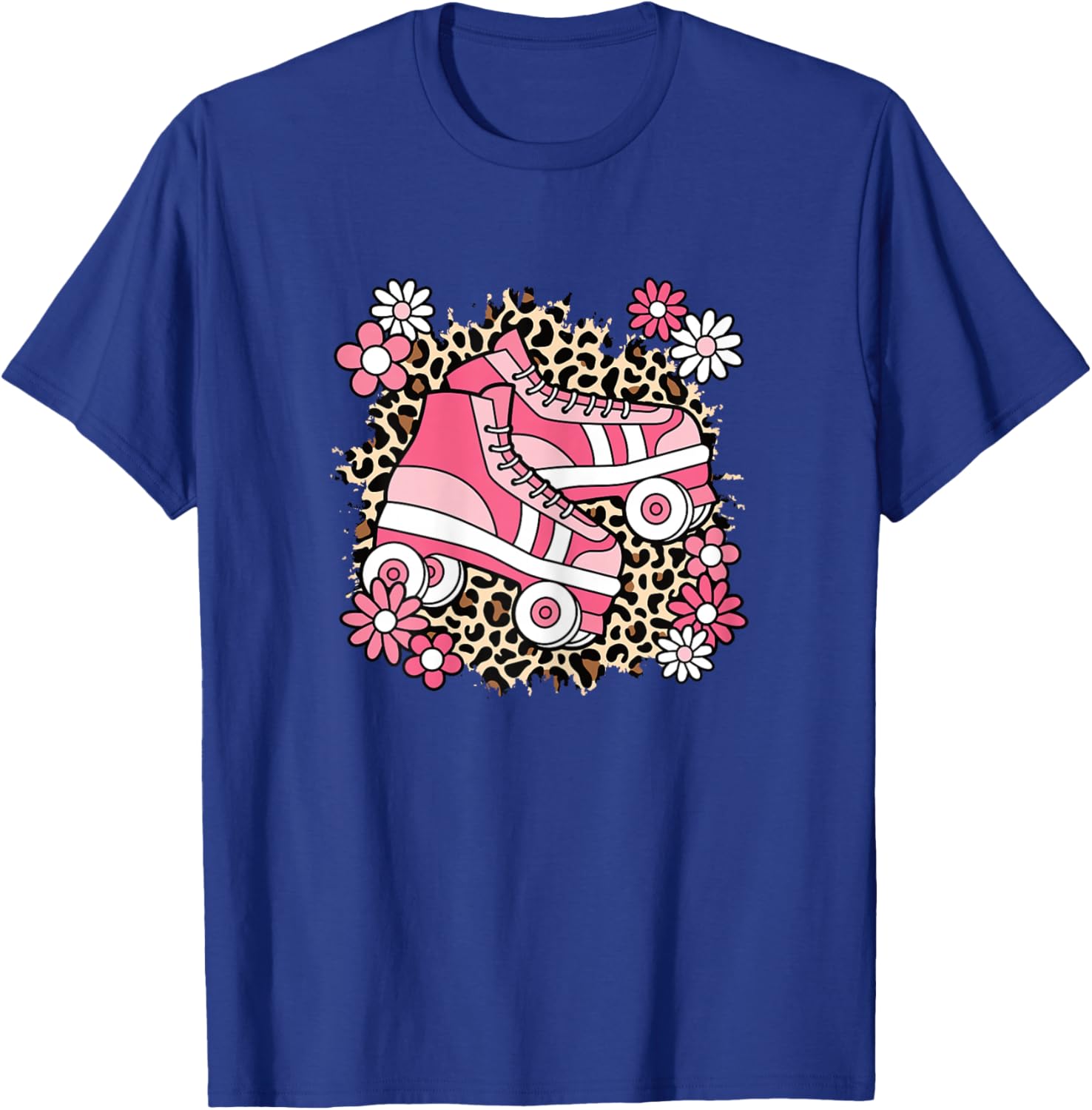 Cute Roller Skates Skating Women Girls Kids T-Shirt - T-Shirt | Royal