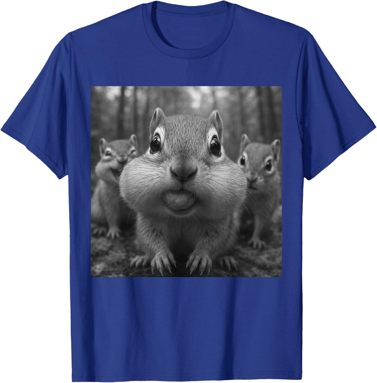 Funny Chipmunk Selfie T-Shirt - T-Shirt | Royal