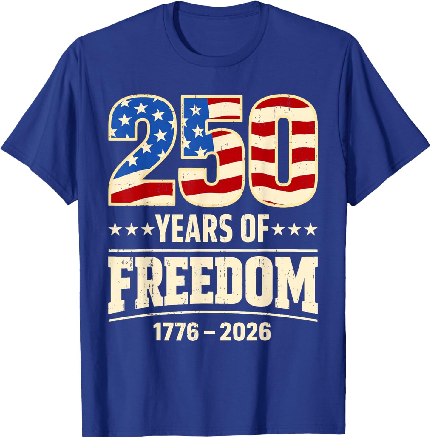 1776 2026 250th Birthday T-Shirt - T-Shirt | Royal