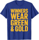 Bruh Winners WEAR Green & Gold Team Matching Game Day Boot T-Shirt - T-Shirt | Royal