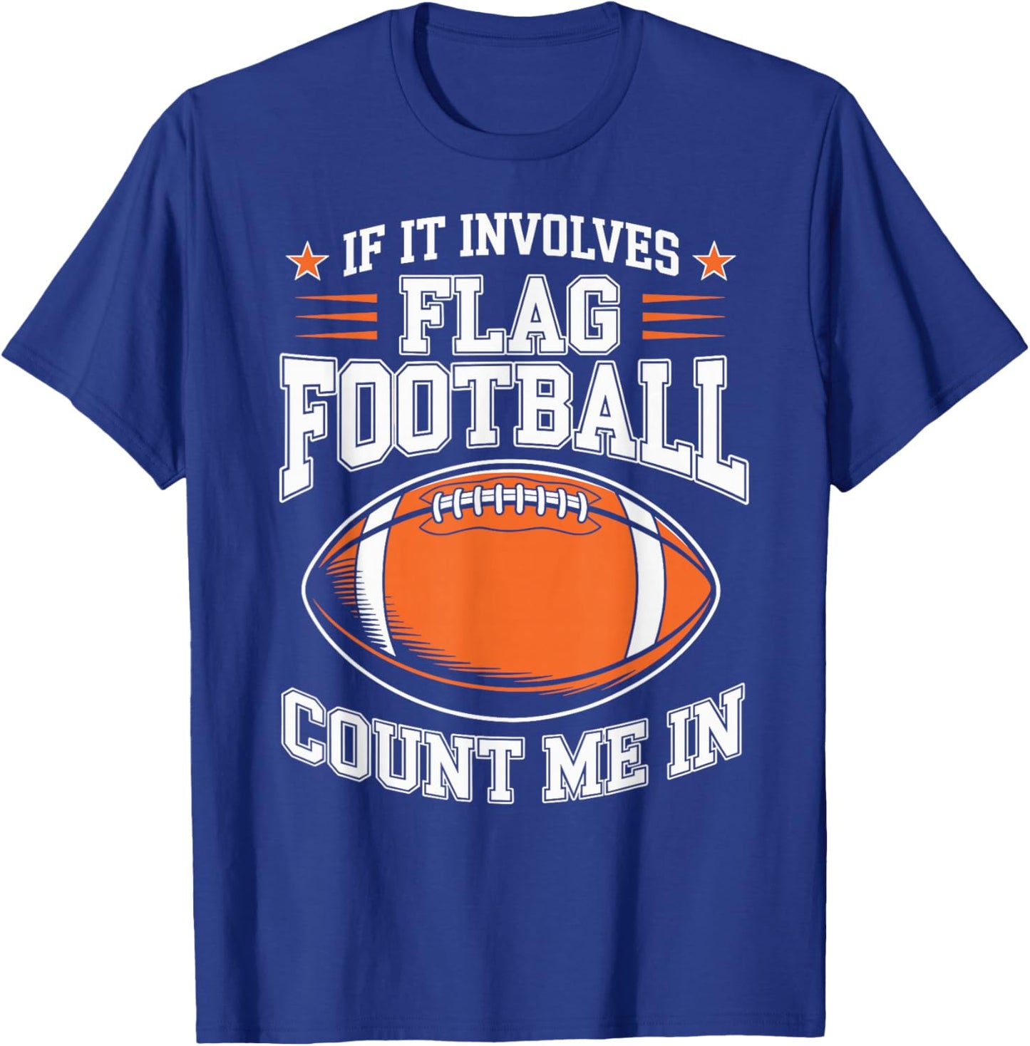 Flag Football Player T-Shirt - T-Shirt | Royal