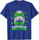 Shenanigans Lunch Lady Patrick's Day Woman Messy Bun Hair T-Shirt - T-Shirt | Royal