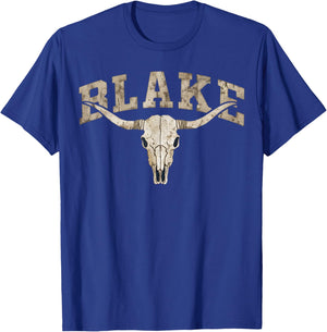 Vintage Blake Name T-Shirt - T-Shirt | Royal