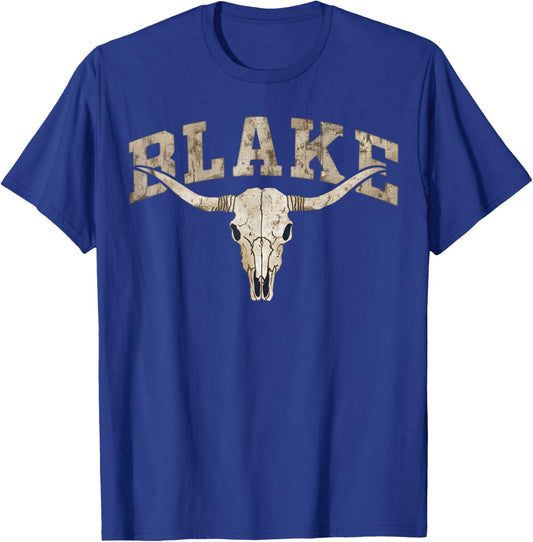 Vintage Blake Name T-Shirt - T-Shirt | Royal
