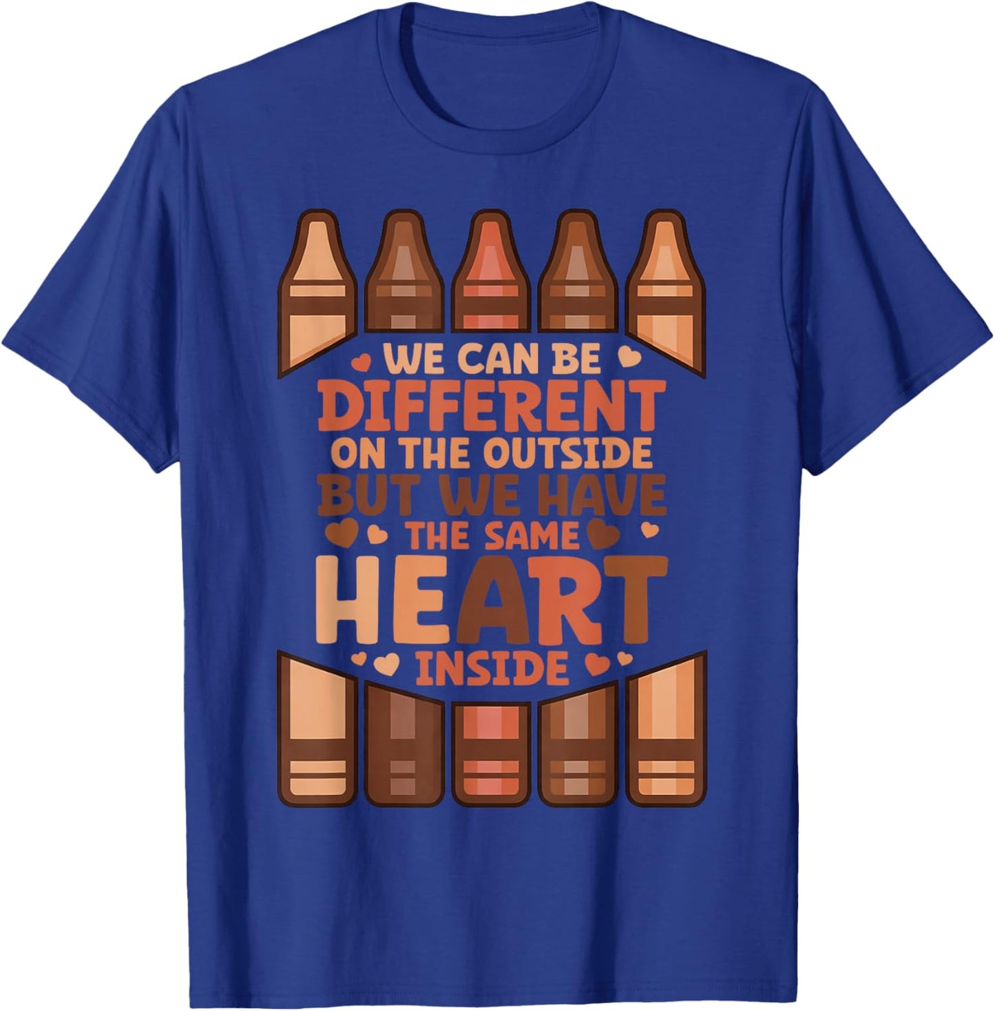 We Can Different On The Outside Black History Men Women T-Shirt - T-Shirt | Royal